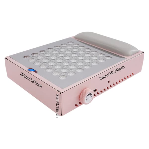 Nageldammsamlare, 56W effekt, justerbar sugkraft,EU, Rosa