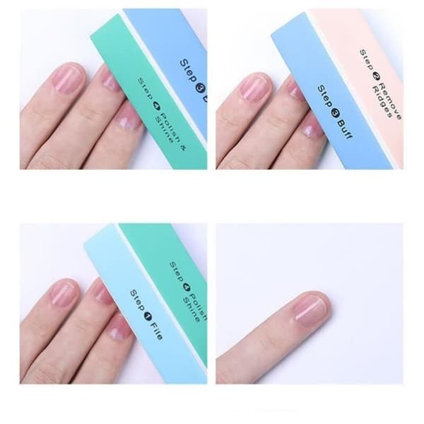 2st Nail Art Polering Nagelfil buffertblock 4 sidor manikyrverktyg -WM2466