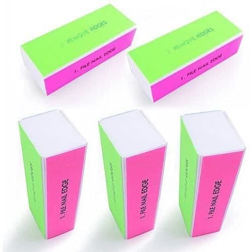5 X Buffing Block Slipning Buffing 4 fasad Nagelfil för semipermanent gel nagellack Manikyr 996