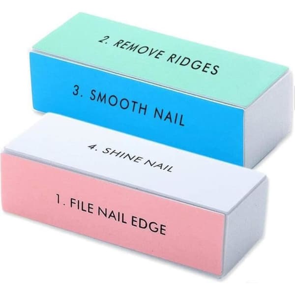 Nagelfil Set med 4 polerblock 4 i 1 naglar för manikyr och nail art220