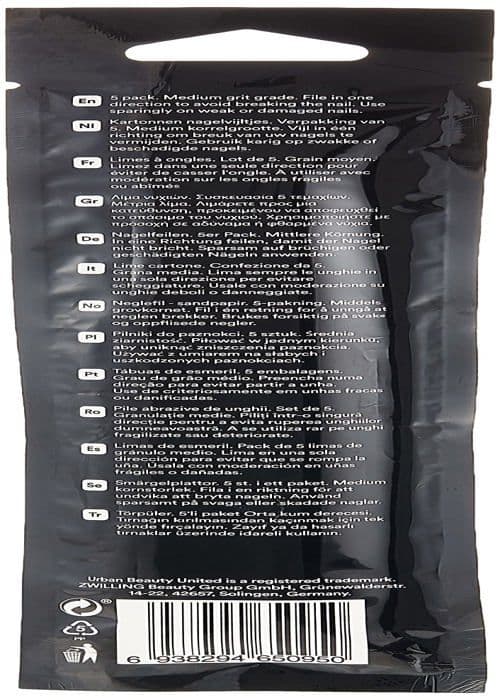Nagelfil - polerare - vit block - Qvs pimpsten - 19-5095 - UBU Fun Files