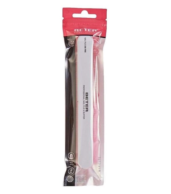 Nagellacksfil - 6 sidor - 18 cm - Vit