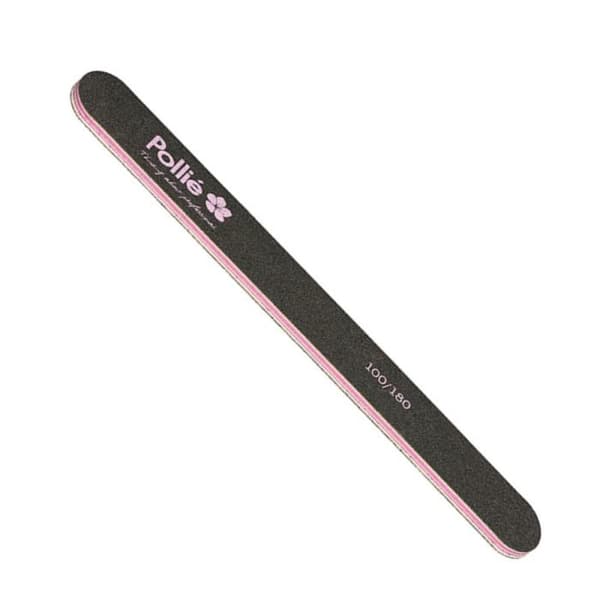 Nagelfil - POLLIÉ - Pro - Korn 100/180 - Svart