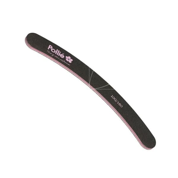 Nagelfil - POLLIÉ - Kurva - Korn 100/180 - Svart
