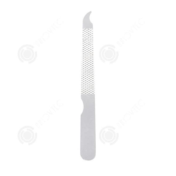 INN Nagelfil 7,4x0,8cm Rostfritt stål Texturerad fil Hembruk Dubbelsidig nagelfil Nagelfil Set