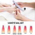 Miniatyrbild 2 av 4: INN Nagelfil 25st Professionell dubbelsidig nagelfil Återanvändbar 100/180 korn för nagelsalonger gör-det-själv nagel A