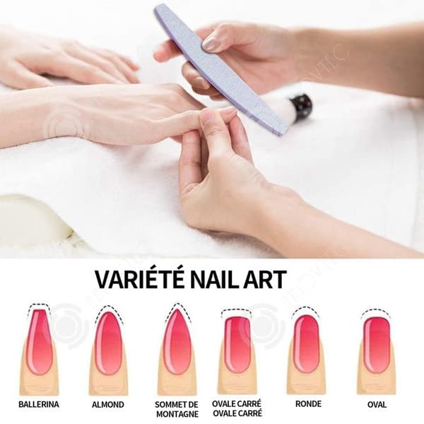 INN Nagelfil 25st Professionell dubbelsidig nagelfil Återanvändbar 100/180 korn för nagelsalonger gör-det-själv nagel A