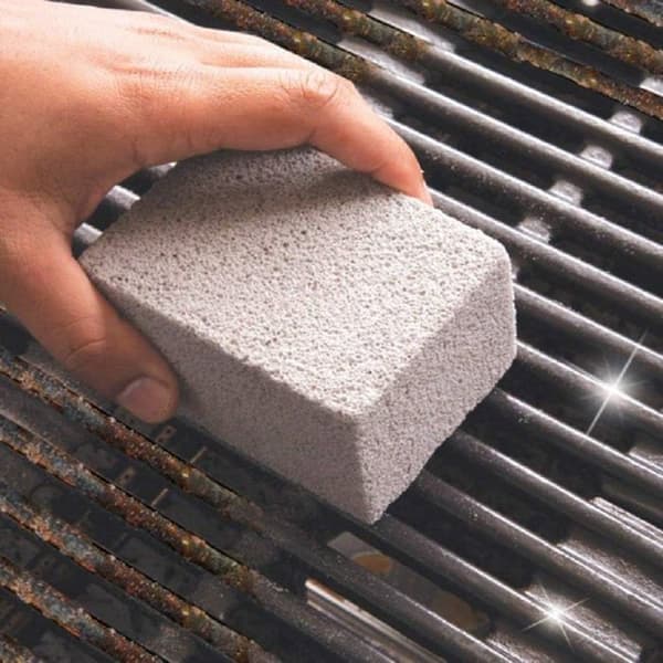 Förpackning med 4 st Pimpstenar för Ekologisk Rengöring, Återanvändbara Grillpimpstenar