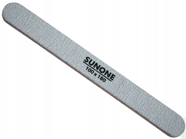 SUNONE Nagelfil Rak 100/180 Grå Zebra - 10 st - 1 förpackning
