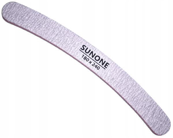SUNONE Neglefil BANAN 180/240 GRÅ ZEBRA - 10 stk. - 1 PAKKE