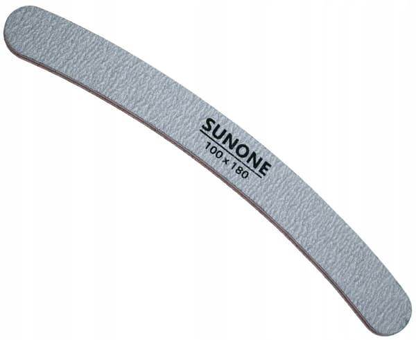 SUNONE Neglefil BANAN 100/180 GRÅ ZEBRA - 10 stk. - 1 PAKKE