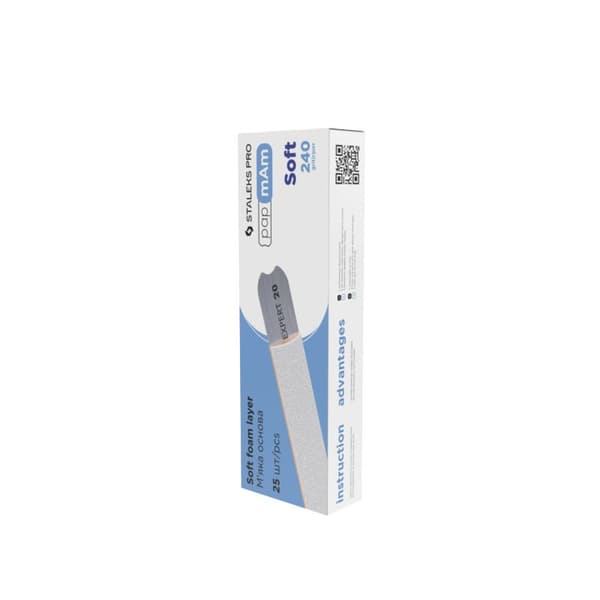 Staleks Papmam Soft Overlays Simple White 240 grit 25 st