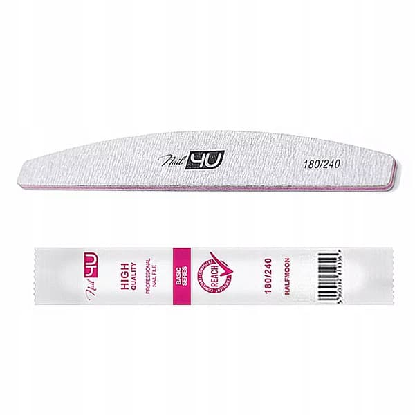 Pappersbåtsfil Nail4U Basic 180/240 grå 25 st