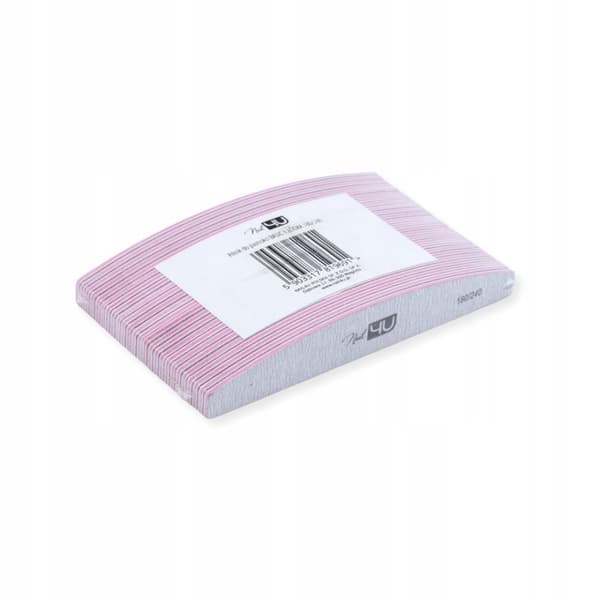 Pappersbåtsfil Nail4U Basic Naked 180/240 grå