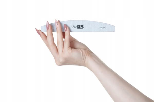 Pappersbåtsfil Nail4U Basic Naked 180/240 grå