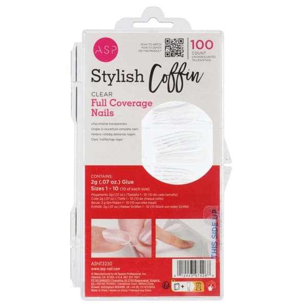 ASP - Faux-Naglar Ultra Klara Stiliga Coffin -