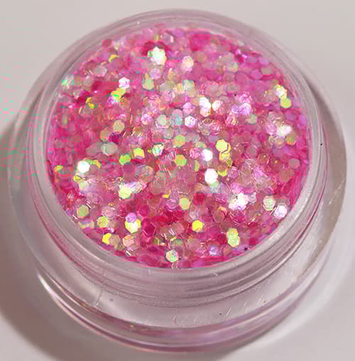 Negleglitter - Hexagon - Medium pink - 8ml - Glitter