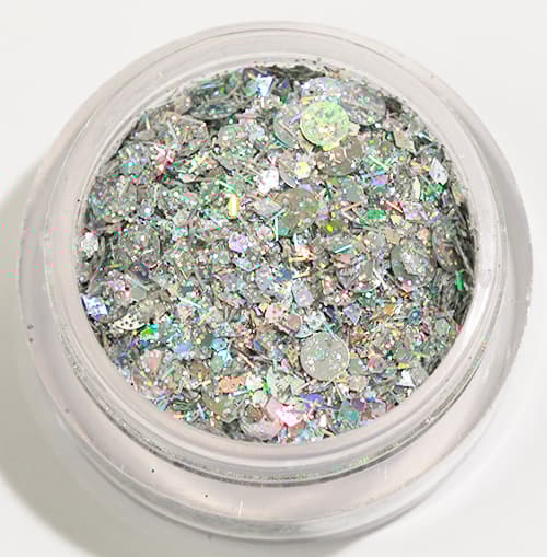 Negleglitter - Mix - Sølv lækker - 8ml - Glitter