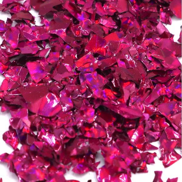Negleglitter - Flakes / Mylar - Cerise - 8ml - Glitter