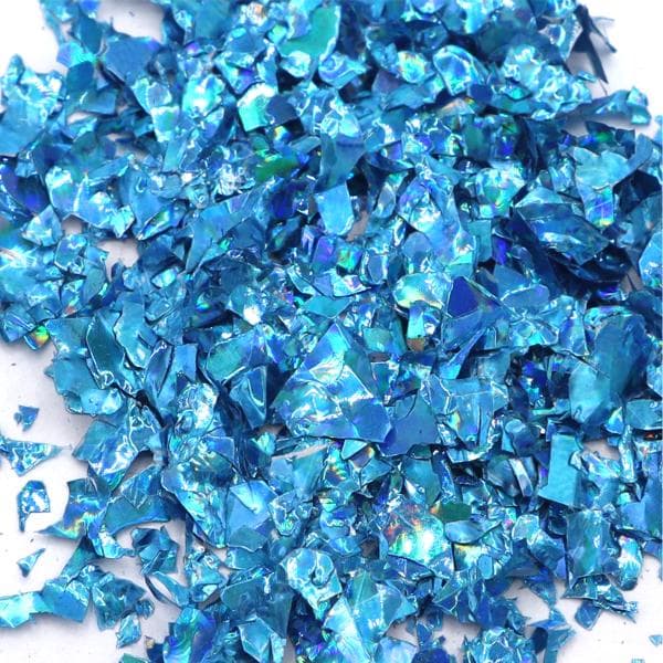 Nail Glitter - Flakes / Mylar - Blå - 8ml - Glitter