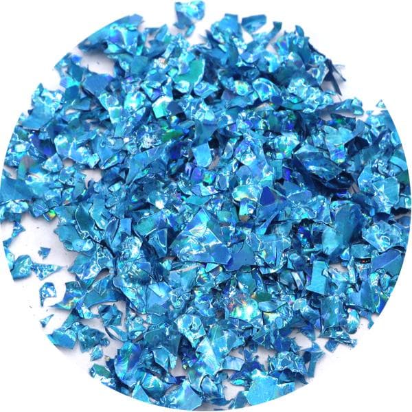 Nail Glitter - Flakes / Mylar - Blå - 8ml - Glitter