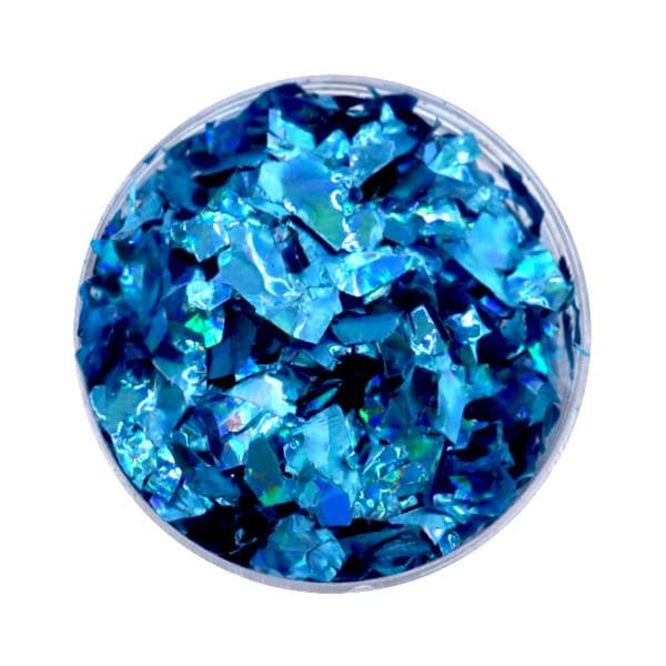 Nail Glitter - Flakes / Mylar - Blå - 8ml - Glitter