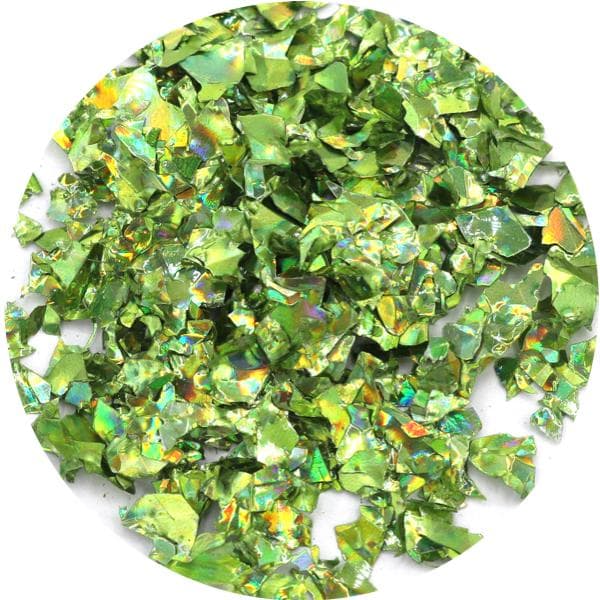 Negleglitter - Flakes / Mylar - Grøn - 8ml - Glitter