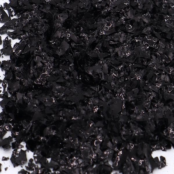 Nail Glitter - Flakes / Mylar - Svart - 8ml - Glitter