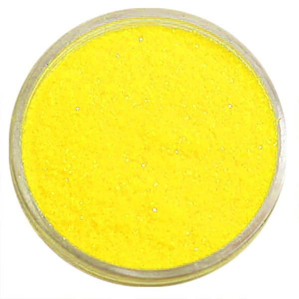 Negleglitter - Finkornet - Gul - 8ml - Glitter