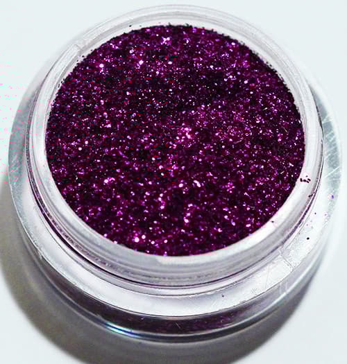Negleglitter - Finkornet - Mørk lilla - 8ml - Glitter