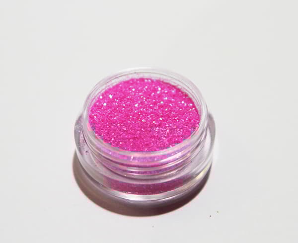 Negleglitter - Finkornet - Pink - 8ml - Glitter