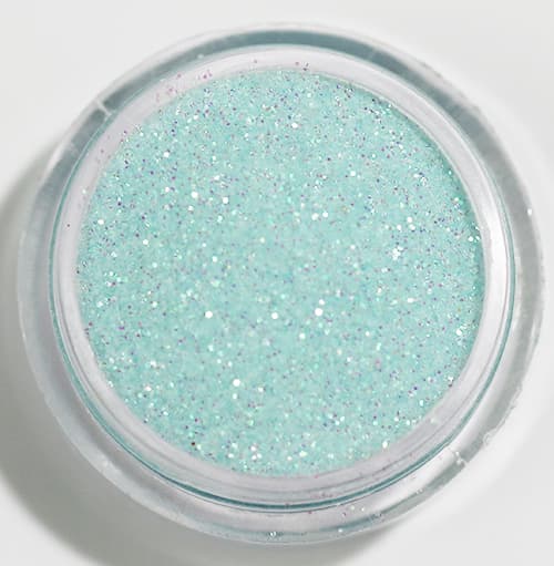 Negleglitter - Finkornet - Babyblå - 8ml - Glitter