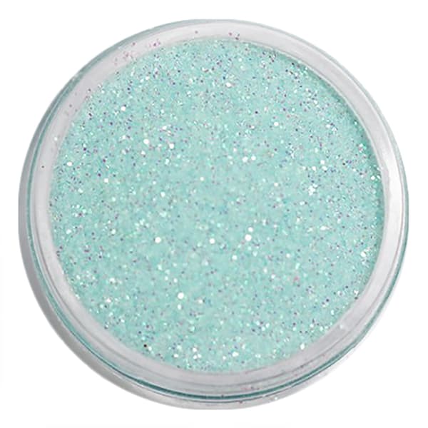 Negleglitter - Finkornet - Babyblå - 8ml - Glitter