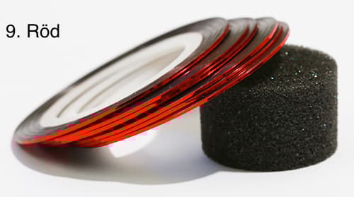 Stribetape, negletape, neglepynt 20 farver