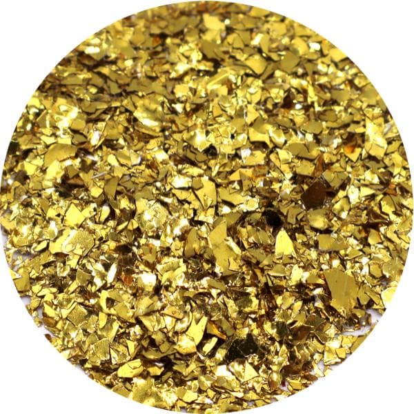 Negleglitter - Flakes / Mylar - Gold metallic - 8ml - Glitter