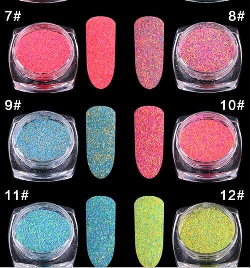 Negleglitter - Godteri suger negl - Finkornet - 8ml