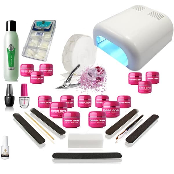 XXL Start Kit med Syrafri UV gel, inkl UVlampa