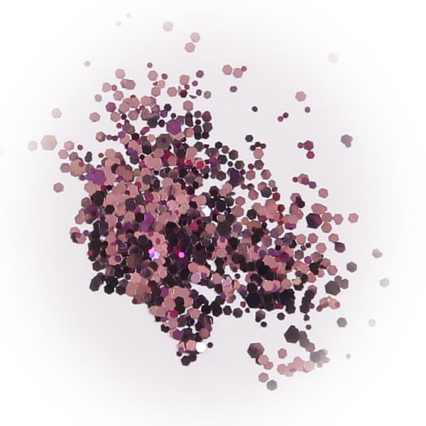 Negleglitter - Mix - Lilla blomst - 8ml - Glitter