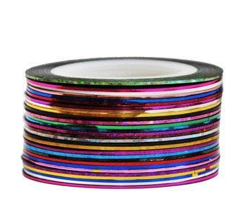 Striping tape , nageltejp , nageldekorationer - 5pack