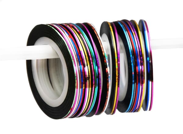 Striping tape , nageltejp , nageldekorationer - 5pack