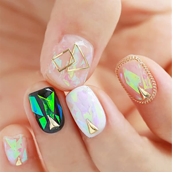 Glas folie för nageldekoration nailfoil