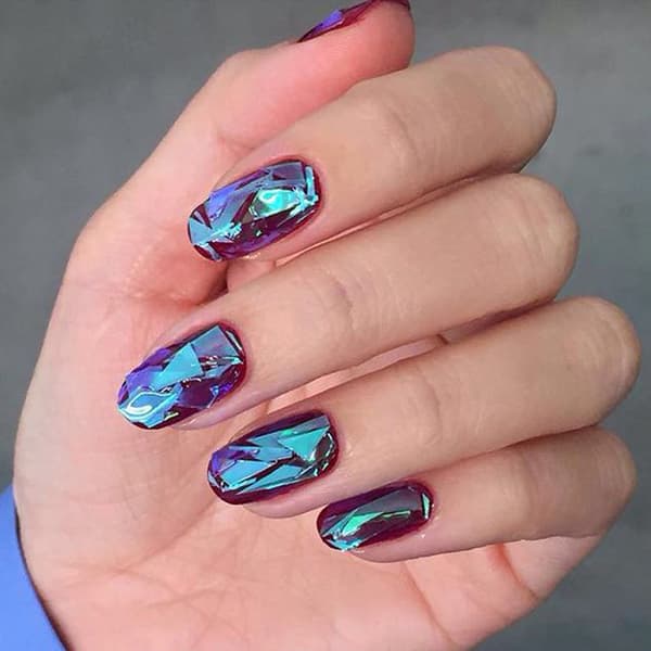 Glas folie för nageldekoration nailfoil