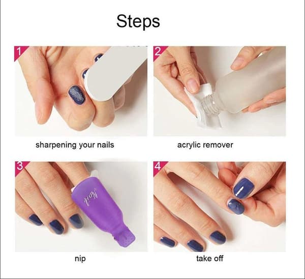 Soak off hætteclips - Fjernelse af neglelak