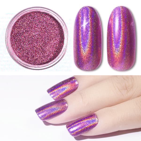 Rosa / lilla speilpigment - Krom speilpulver
