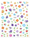 Miniatyrbild 1 av 2: 2 stora ark nagelstickers gulliga blommor