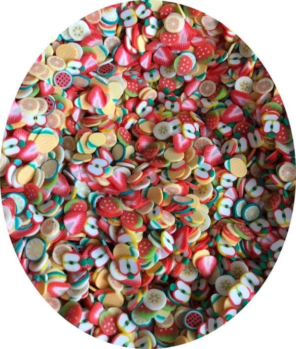 2 ark nagelstickers blad måne stjärnor fimo frukt