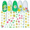 Miniatyrbild 2 av 8: 2 stora ark nagelstickers blommor slumpas