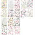 Miniatyrbild 1 av 8: 2 stora ark nagelstickers blommor slumpas