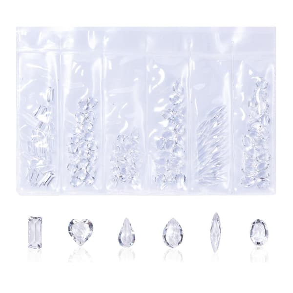nageldekor bling olika crystal former
