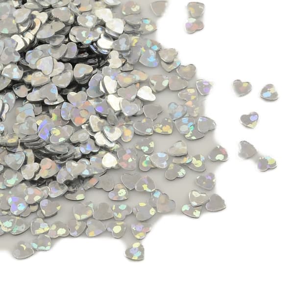 lila stjärna silver ceris hjärtan nageldekorationer